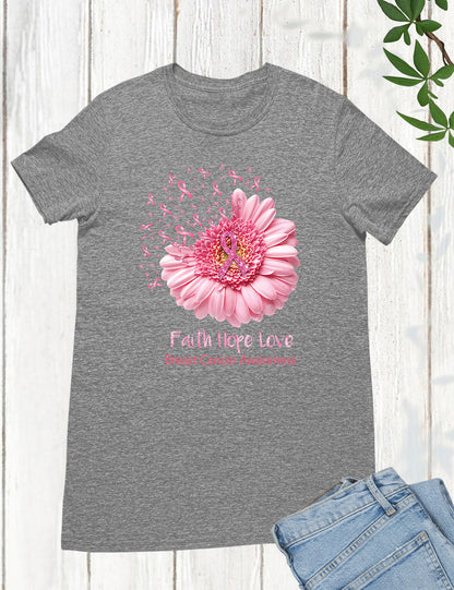 Faith Hope Love Cancer Awareness Shirt