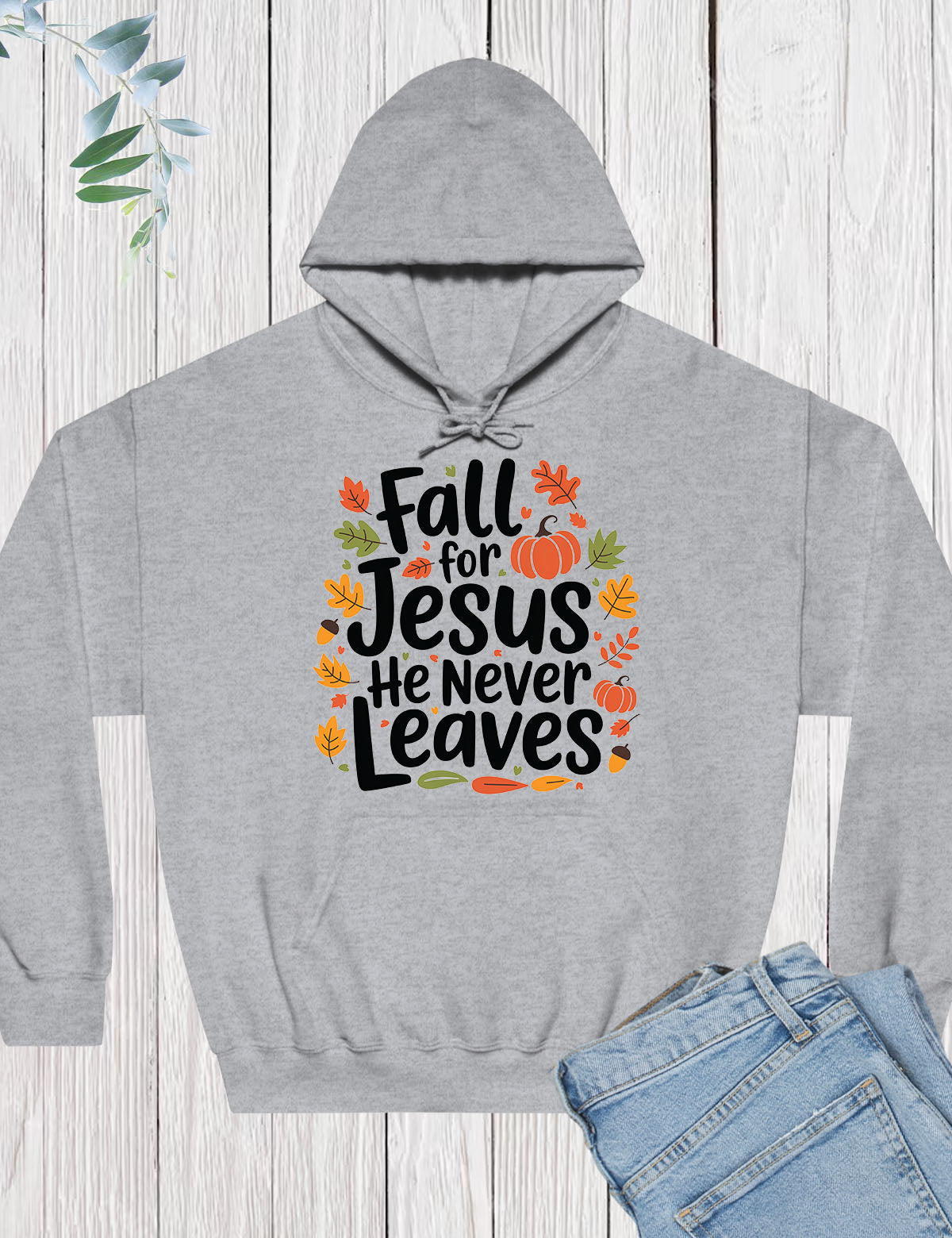 Fall For Jesus Thanksgiving Hoodie