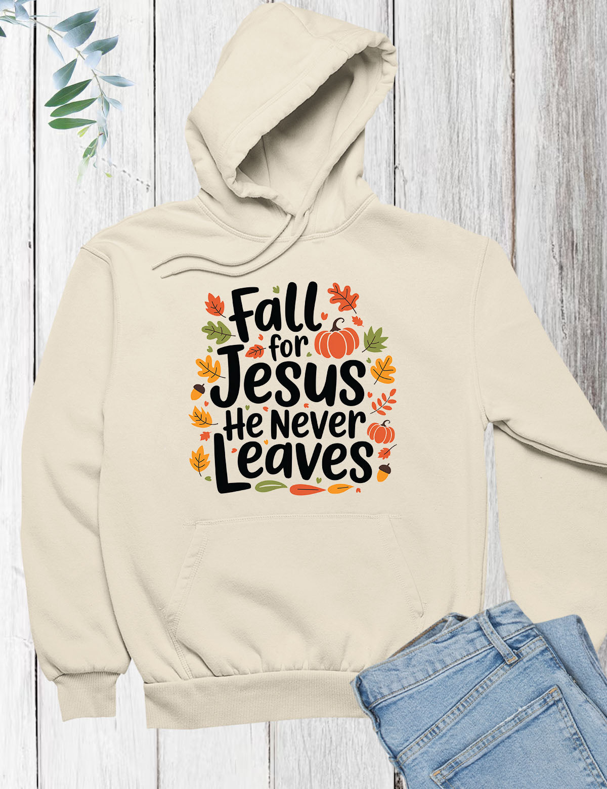 Fall For Jesus Thanksgiving Hoodie