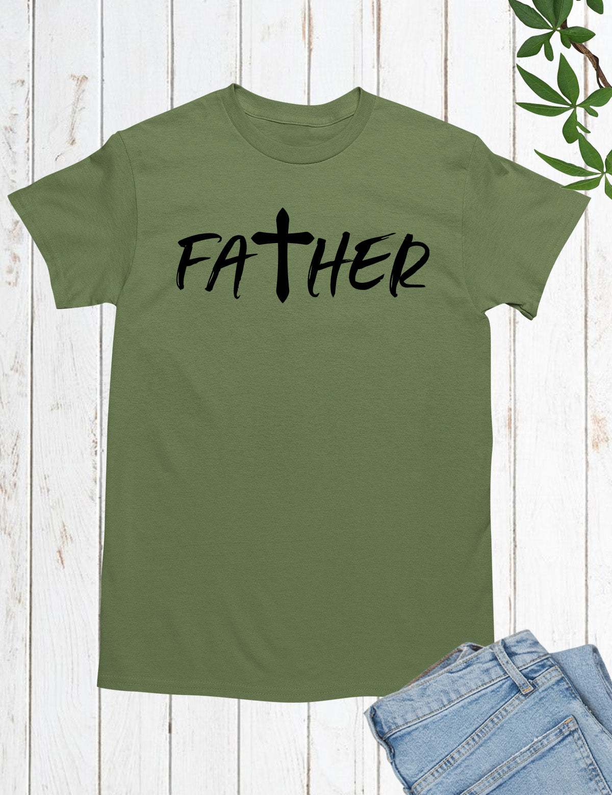 Father Christian Cross Shirts