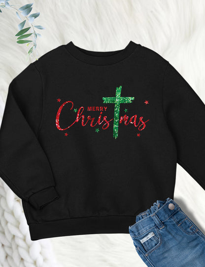 Christmas Christian Cross Child Shirts