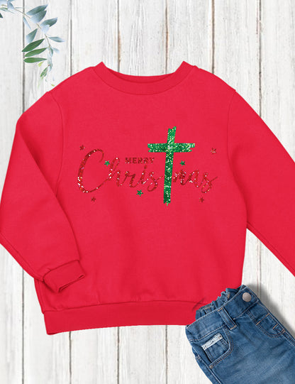 Christmas Christian Cross Child Shirts