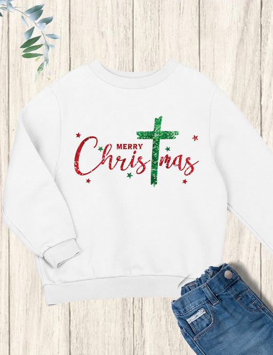 Christmas Christian Cross Child Shirts