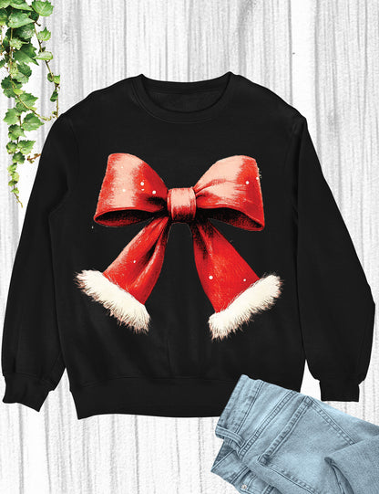 Christmas Coquette Bow Hoodie