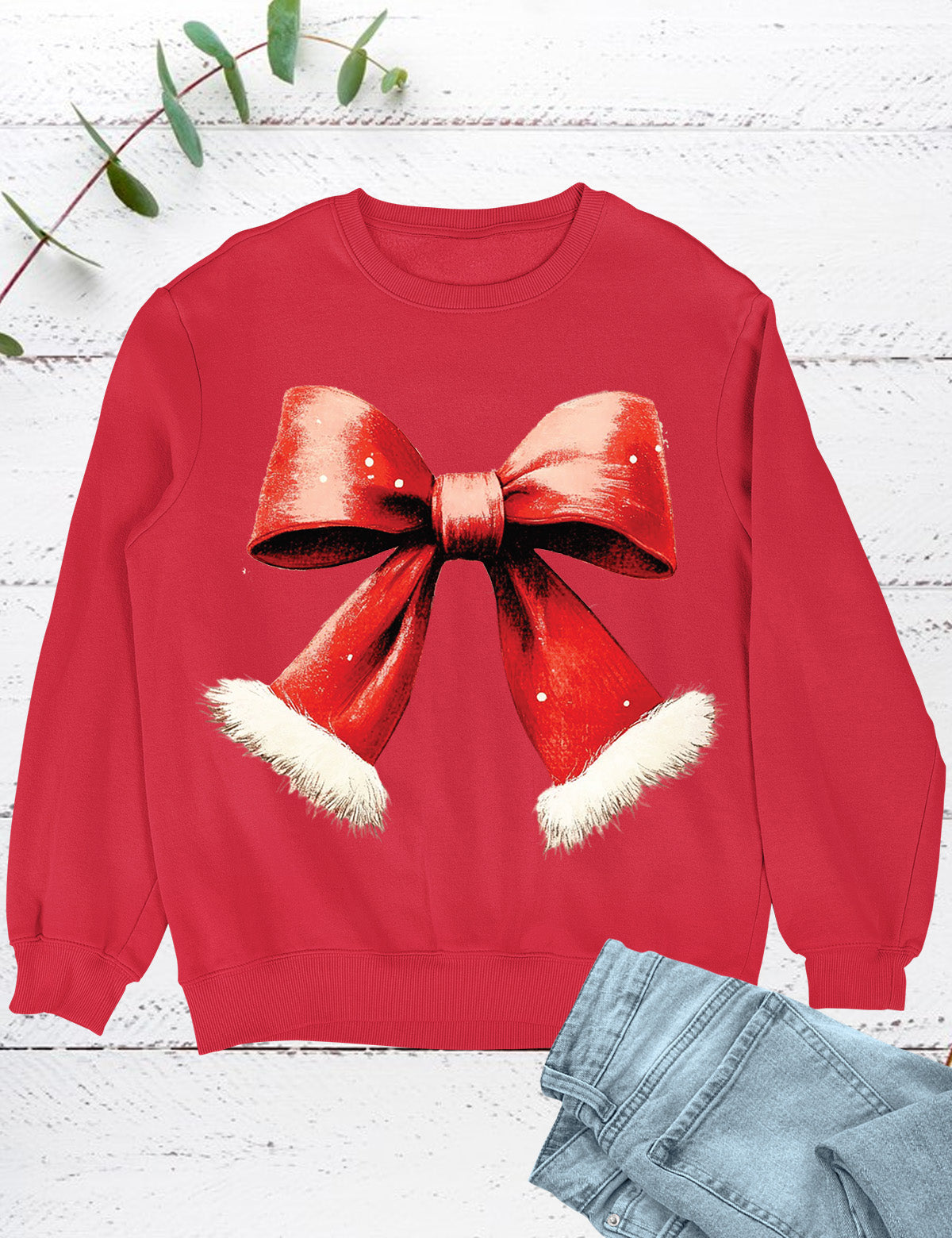 Christmas Coquette Bow Hoodie