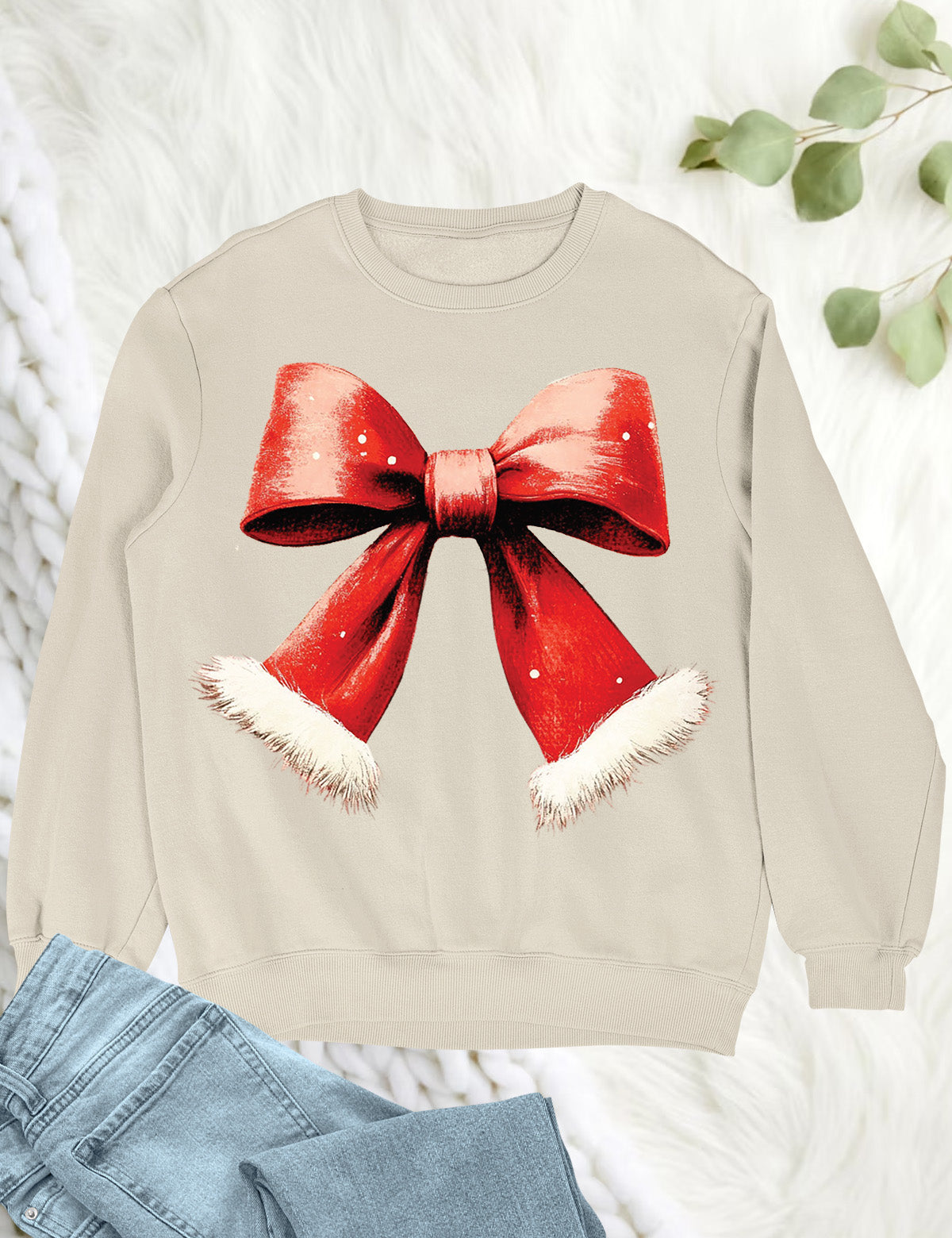 Christmas Coquette Bow Hoodie