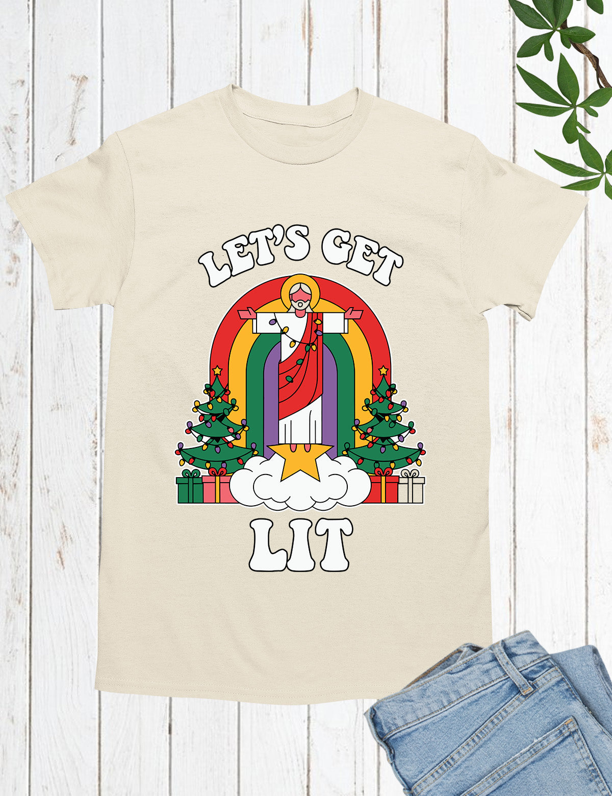 I Will Praise Him Jesus Christmas Cross Shirt