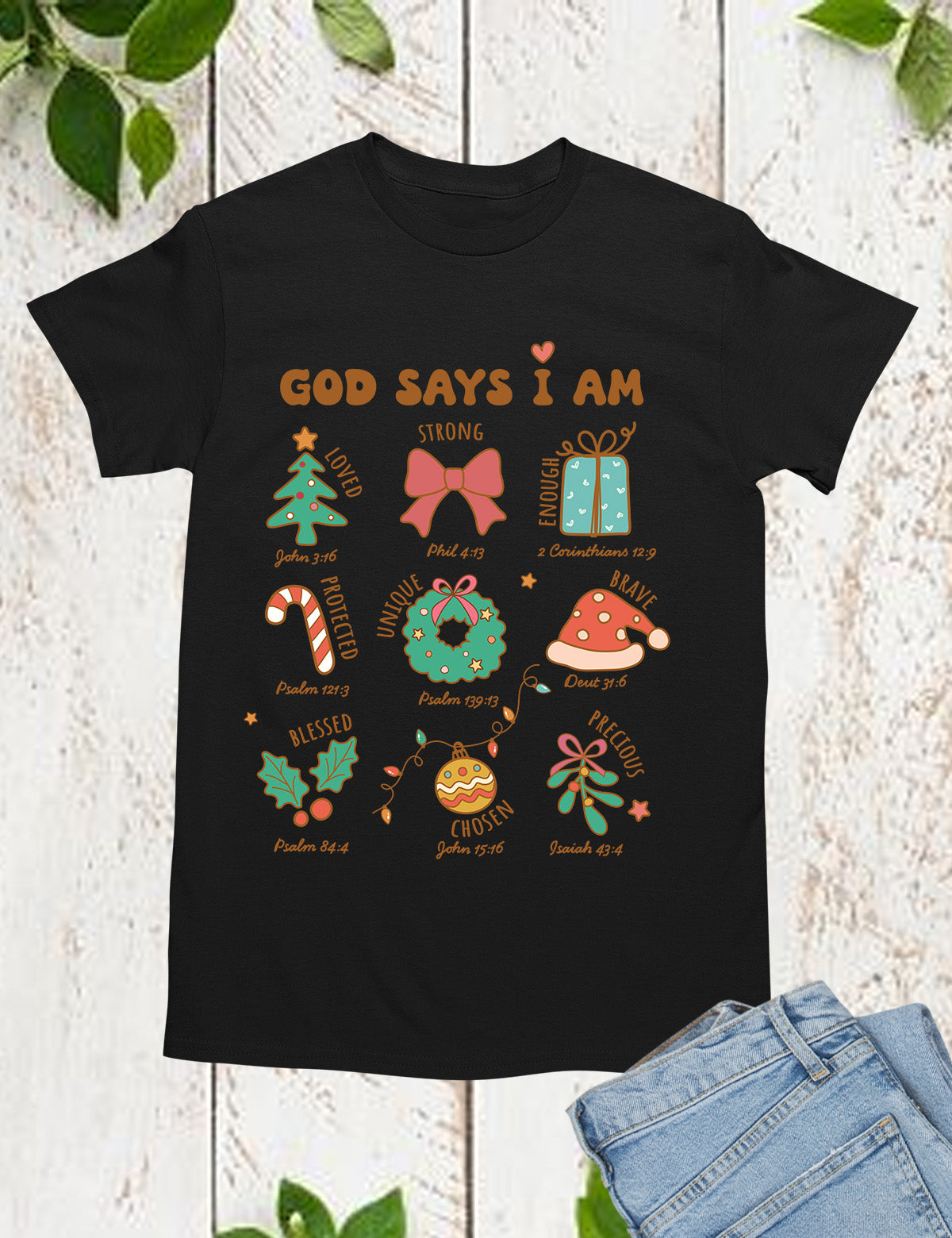 Jesus God Says I Am Christmas Christian Shirt