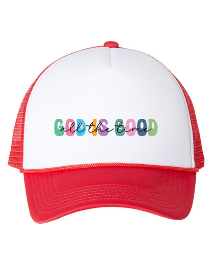 God is Good all The Time Christian Hats Trucker Cap