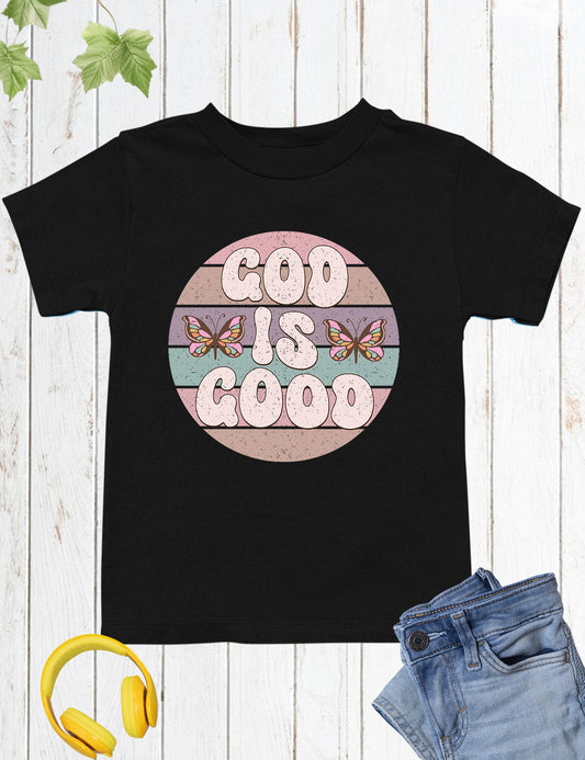 God is Good Vintage Style Kids T Shirt