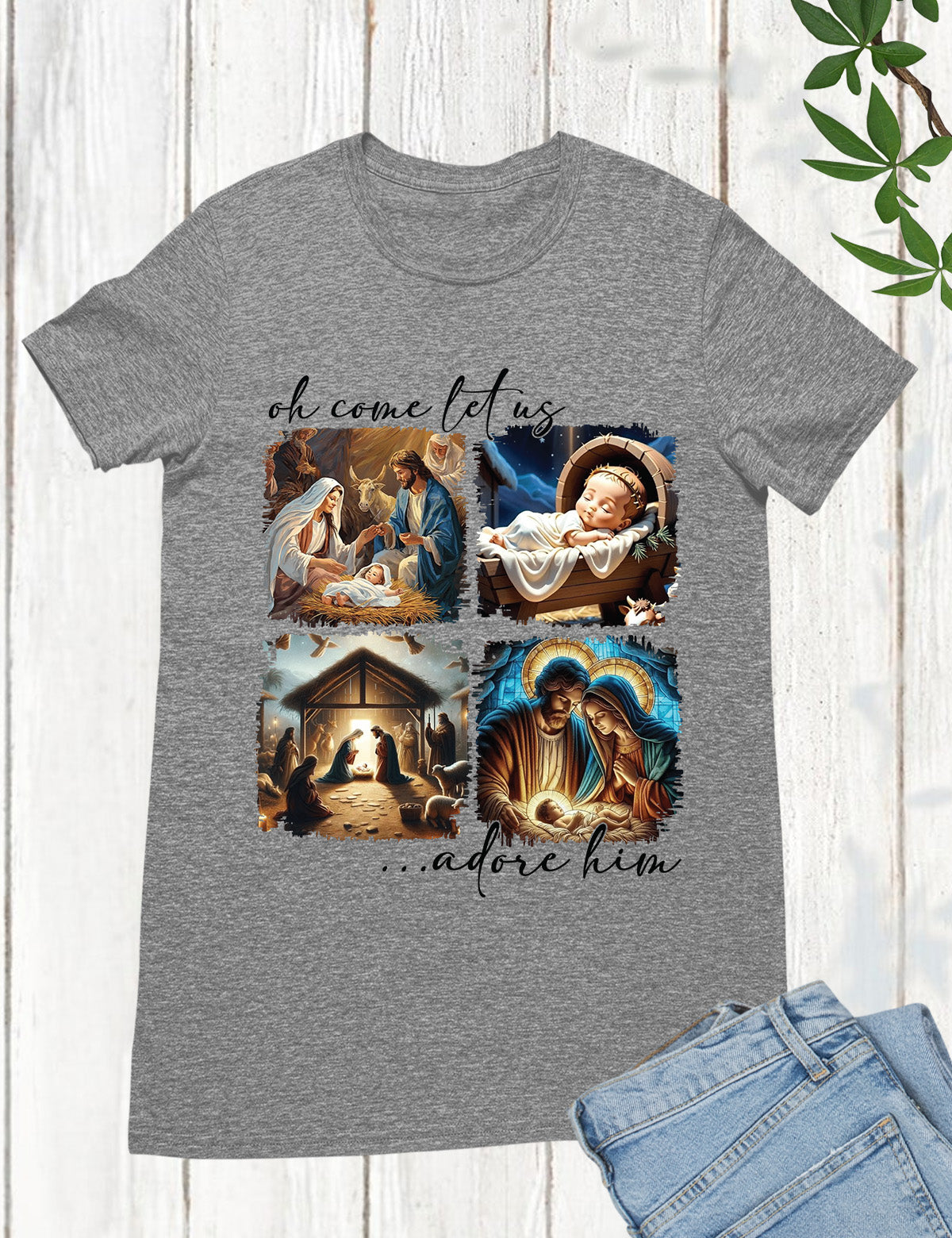 Christmas Jesus Shirt Bible Verse