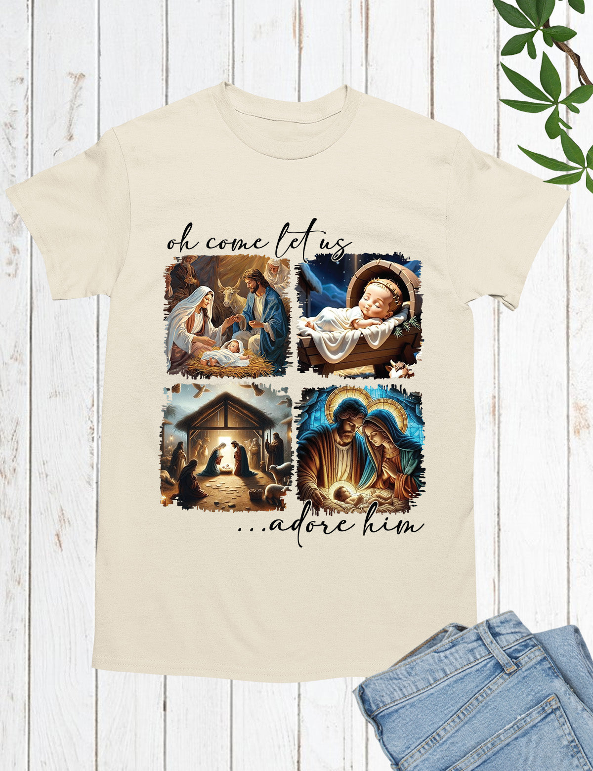 Christmas Jesus Shirt Bible Verse