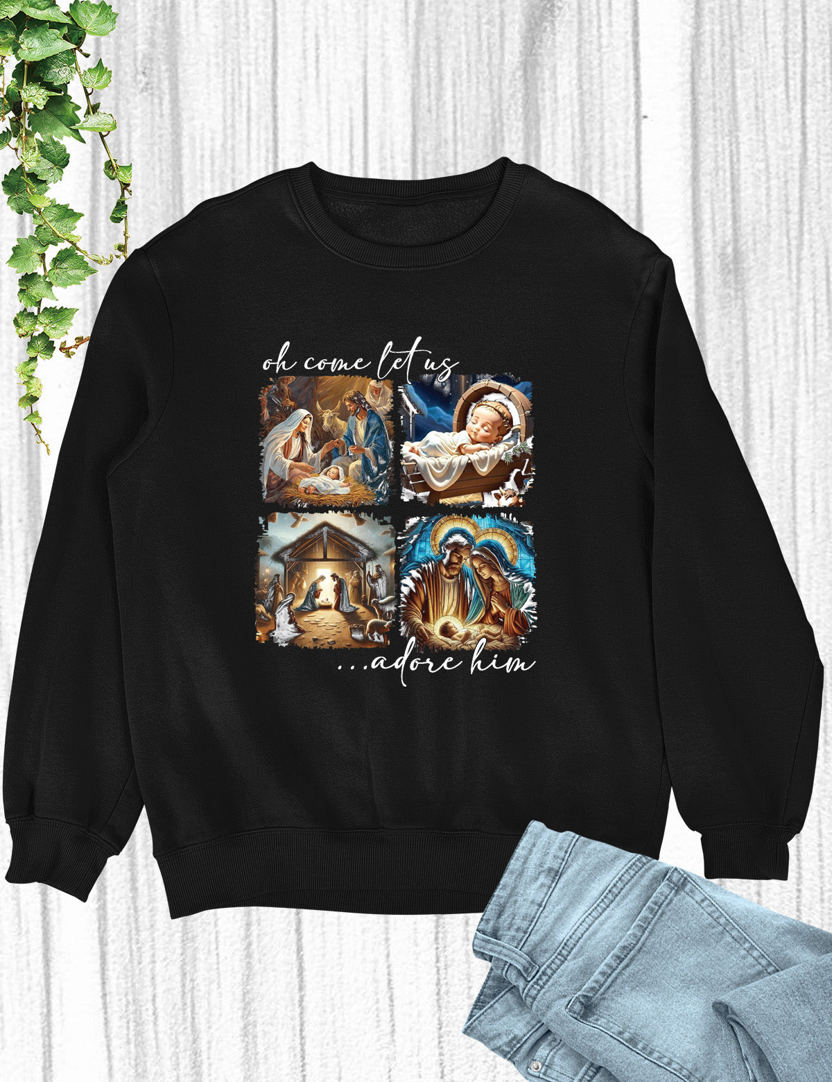 Christmas Jesus Shirt Bible Verse