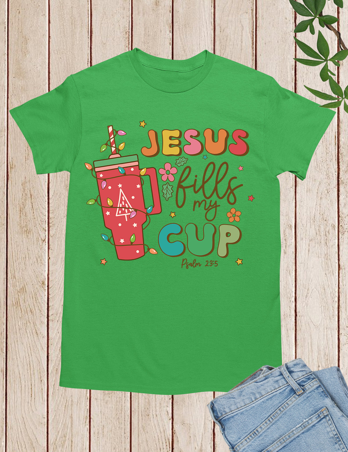 Boho Christmas Christian Jesus Coffee Shirt