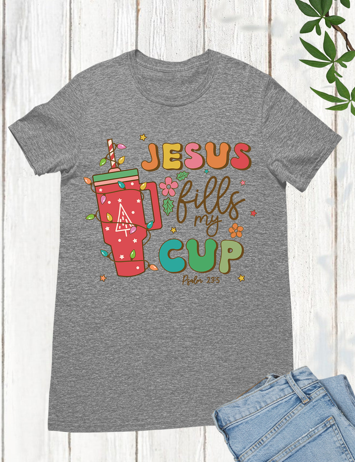 Boho Christmas Christian Jesus Coffee Shirt