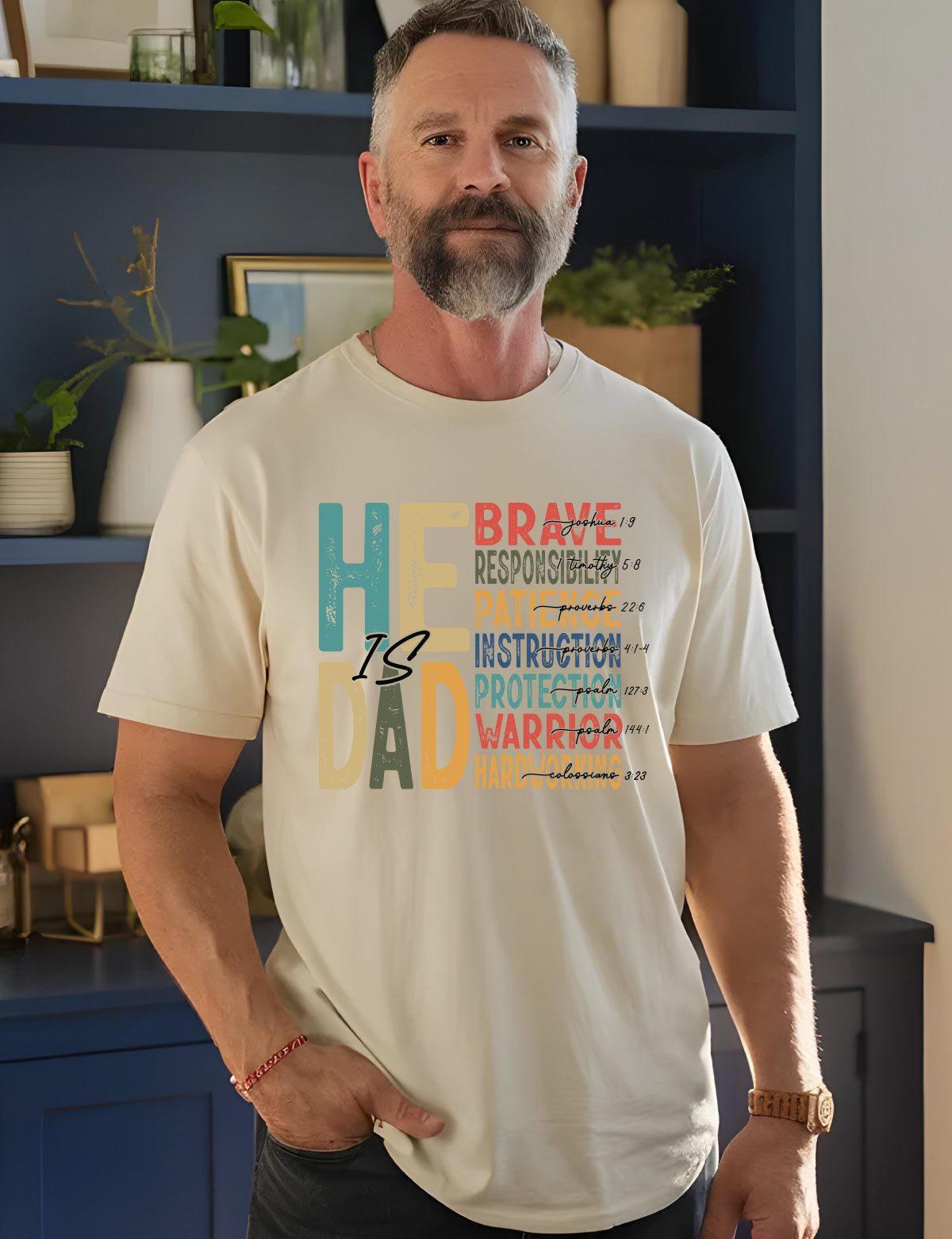 He is Dad Christian Daddy Shirt