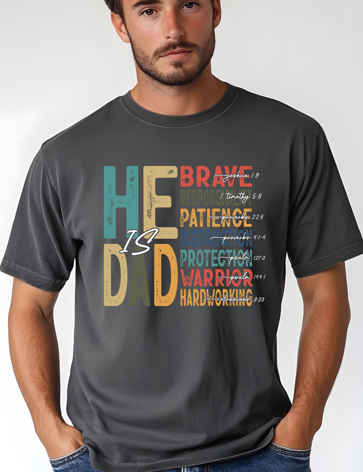 He is Dad Christian Daddy Shirt