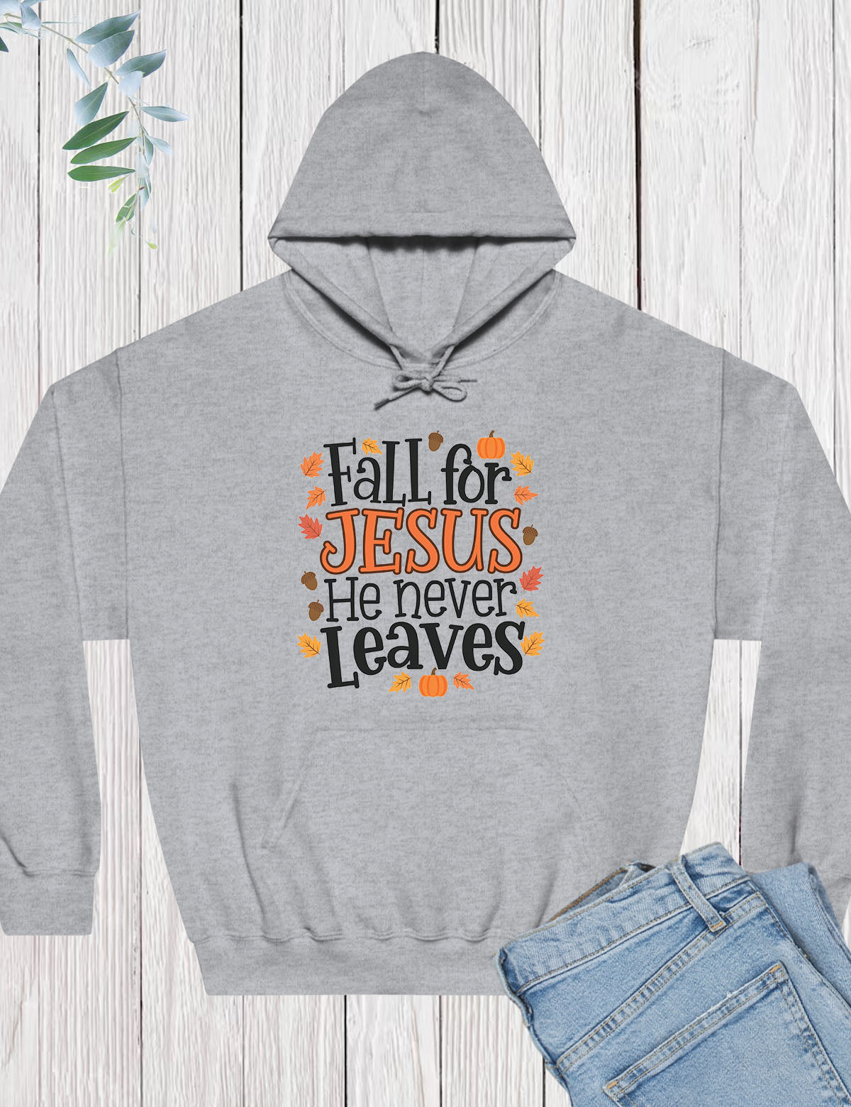 Thanksgiving Gift Fall For Jesus Hoodie