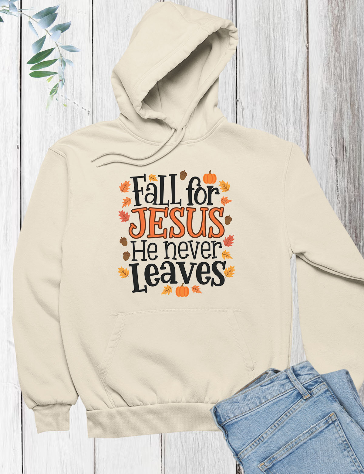 Thanksgiving Gift Fall For Jesus Hoodie