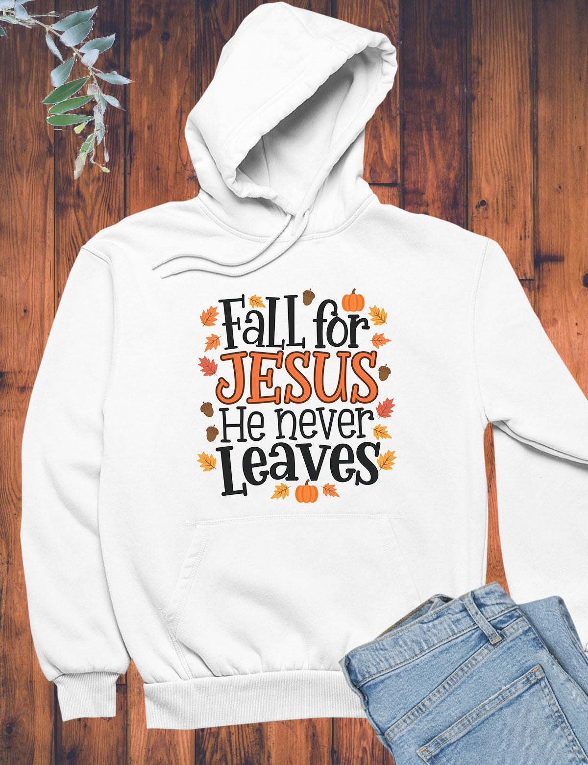 Thanksgiving Gift Fall For Jesus Hoodie