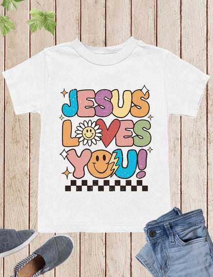 Jesus Loves You Christian Kids sweatshirt