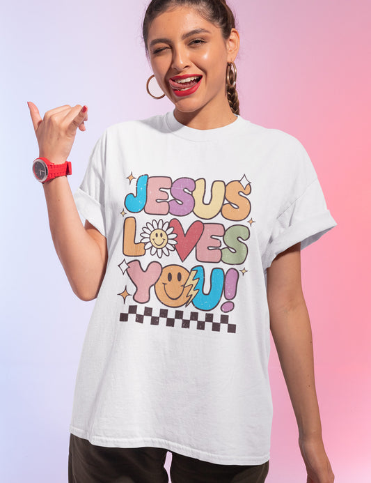 Jesus Loves You Groovy Christian Clothing