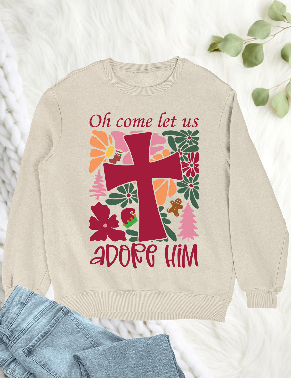 Boho Christmas Quote Hoodie