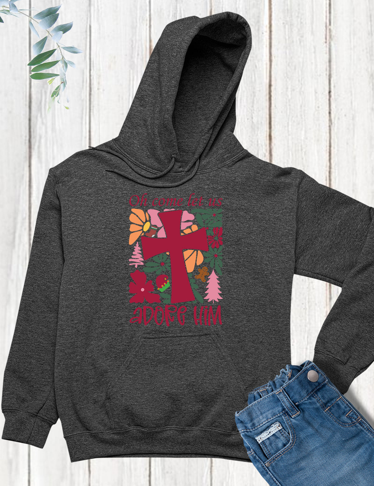 Boho Christmas Quote Hoodie