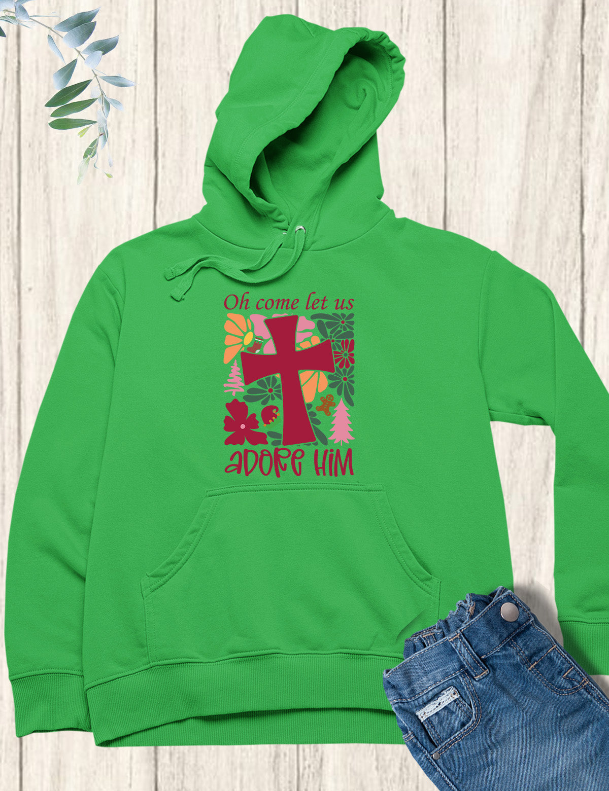 Boho Christmas Quote Hoodie