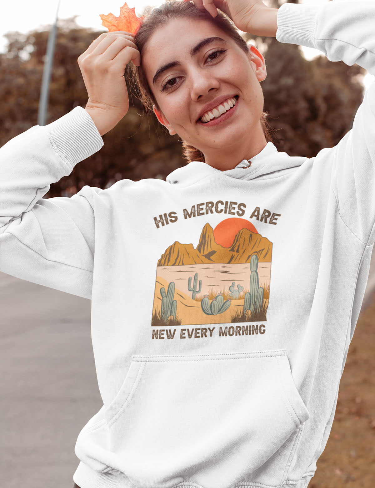 His Mercies All New Every Morning Boho Hoodie