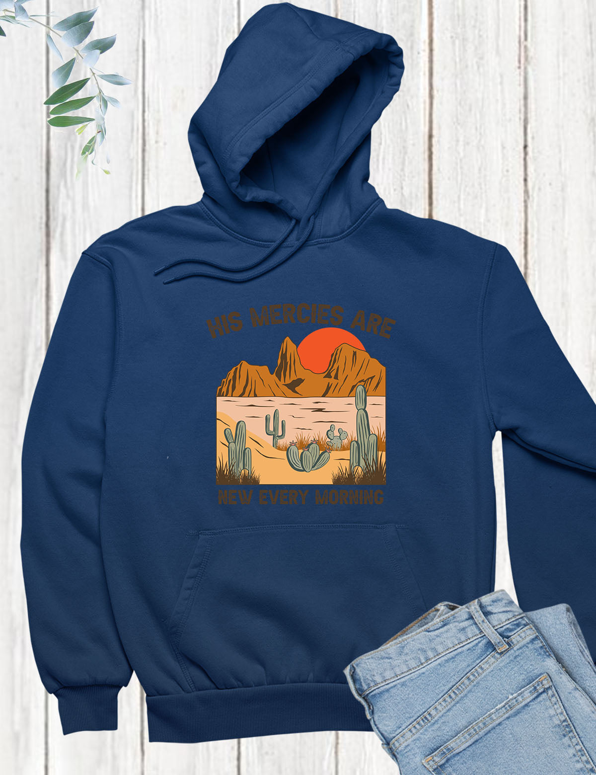 His Mercies All New Every Morning Boho Hoodie