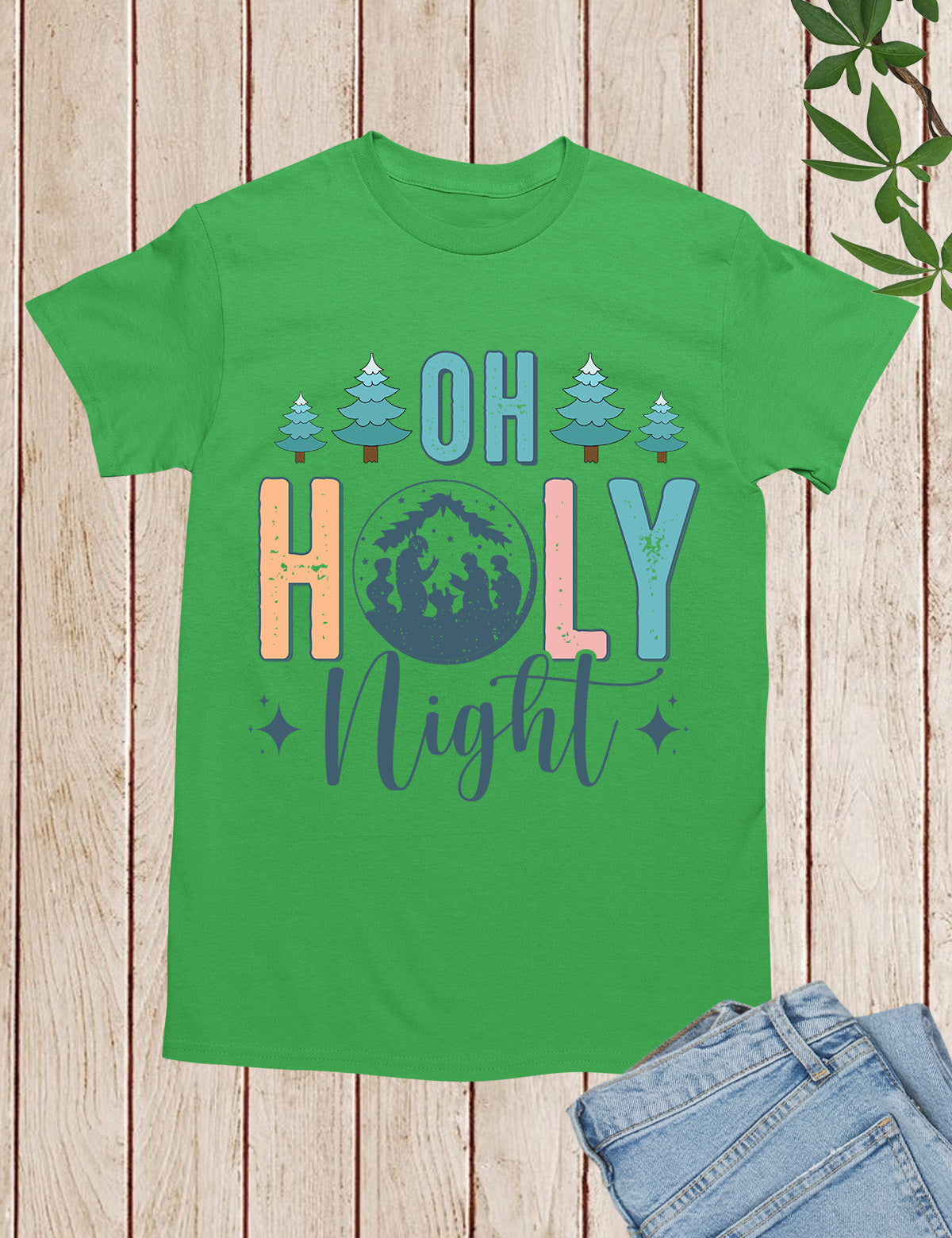 Oh Holy Night Jesus Christmas Shirts