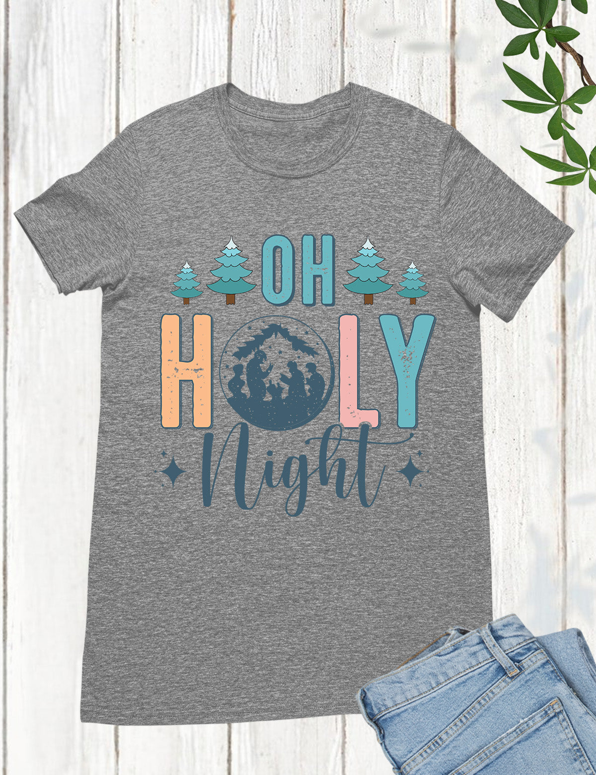 Oh Holy Night Jesus Christmas Shirts