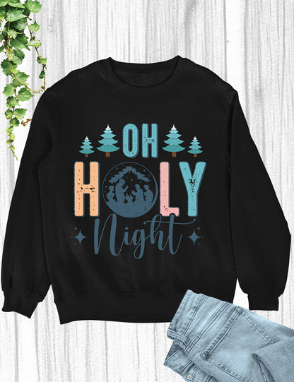 Oh Holy Night Jesus Christmas Shirts