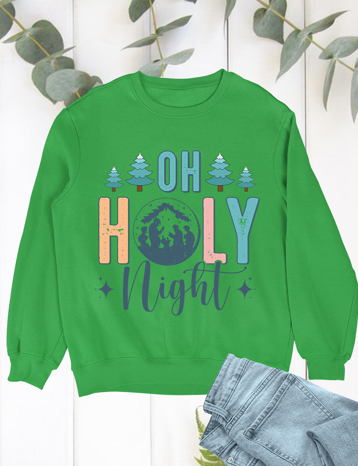 Oh Holy Night Jesus Christmas Shirts