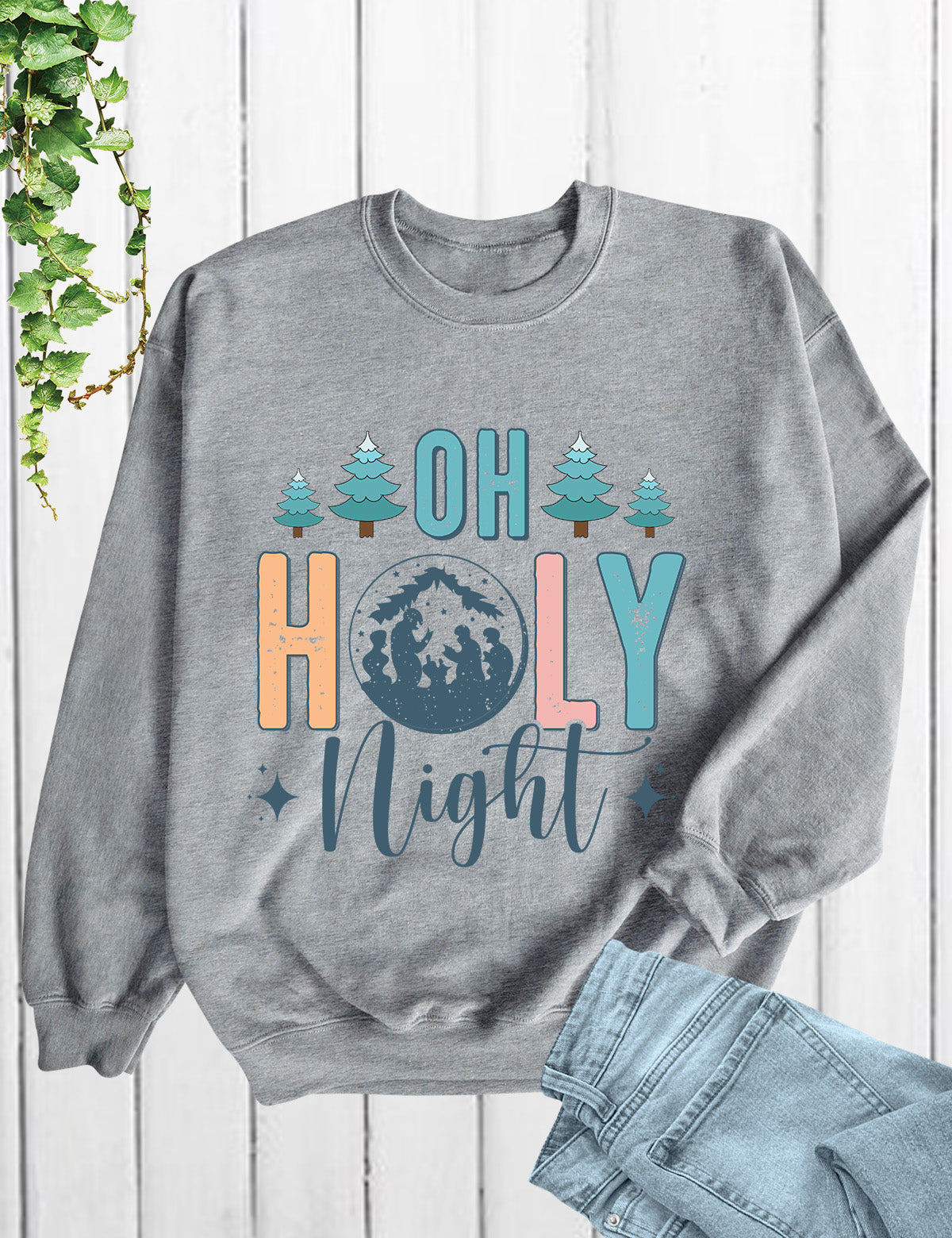 Oh Holy Night Jesus Christmas Shirts