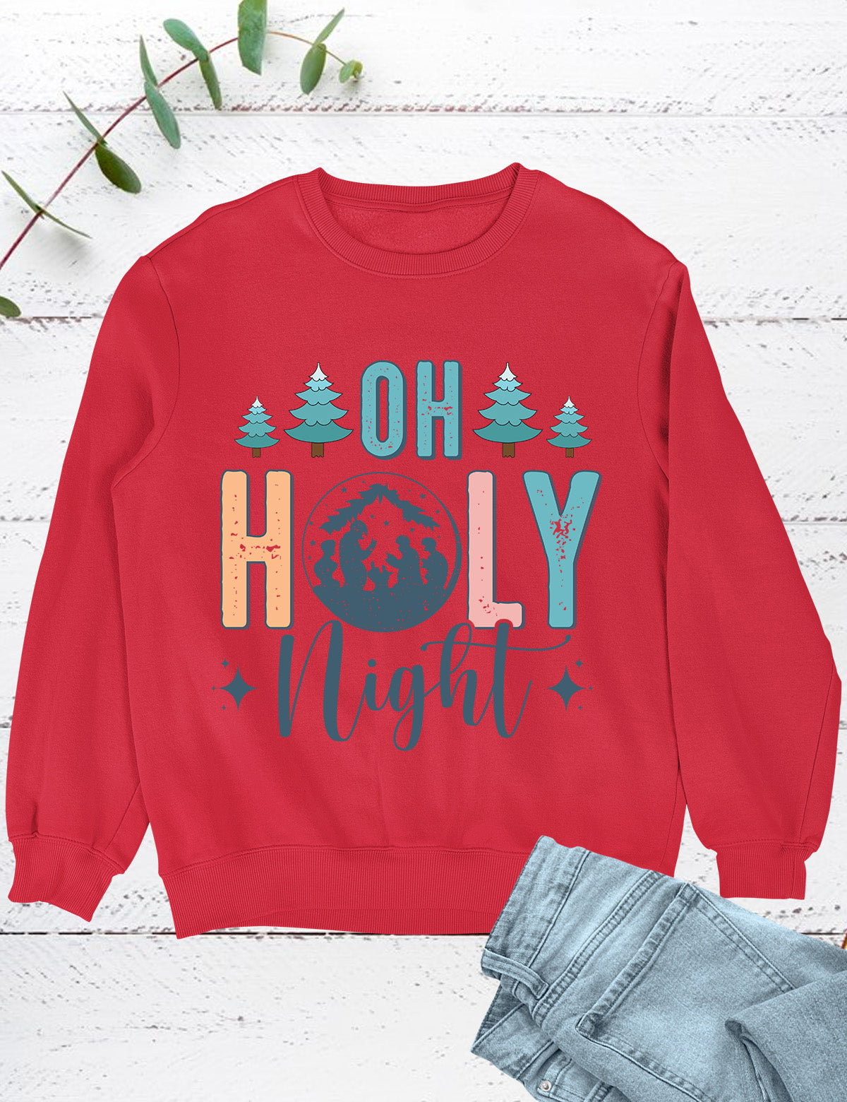 Oh Holy Night Jesus Christmas Shirts