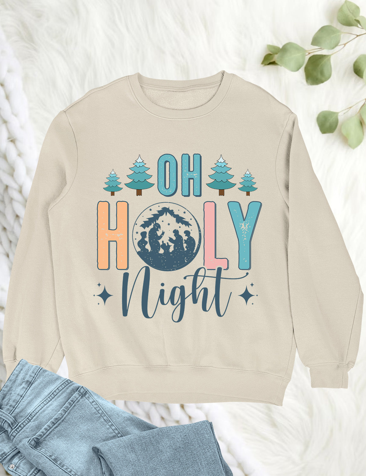 Oh Holy Night Jesus Christmas Shirts