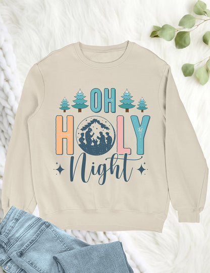 Oh Holy Night Jesus Christmas Shirts