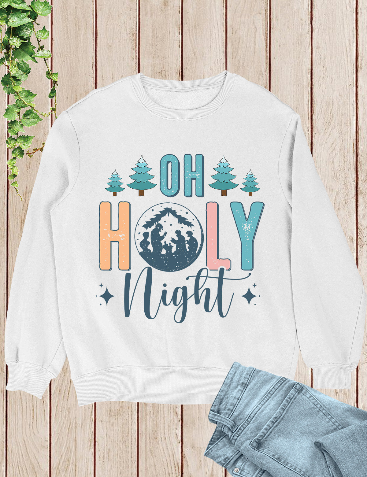 Oh Holy Night Jesus Christmas Shirts