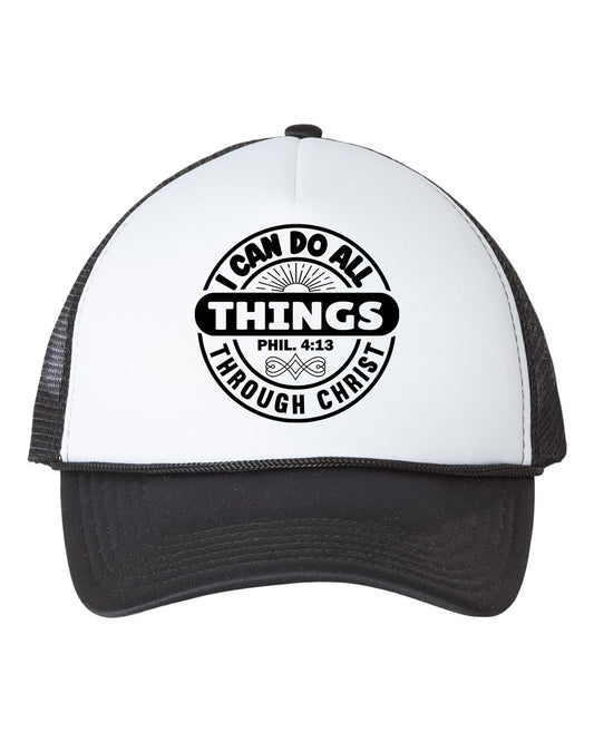 I Can Do All Things Through Christ Cap Trucker Hat