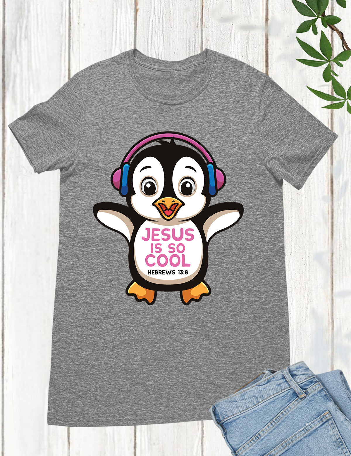 Penguin shirts Jesus is So Cool Hebrew Tees