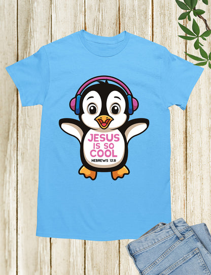 Penguin shirts Jesus is So Cool Hebrew Tees