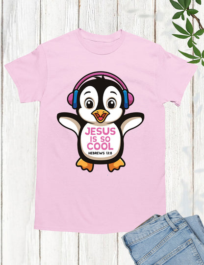 Penguin shirts Jesus is So Cool Hebrew Tees