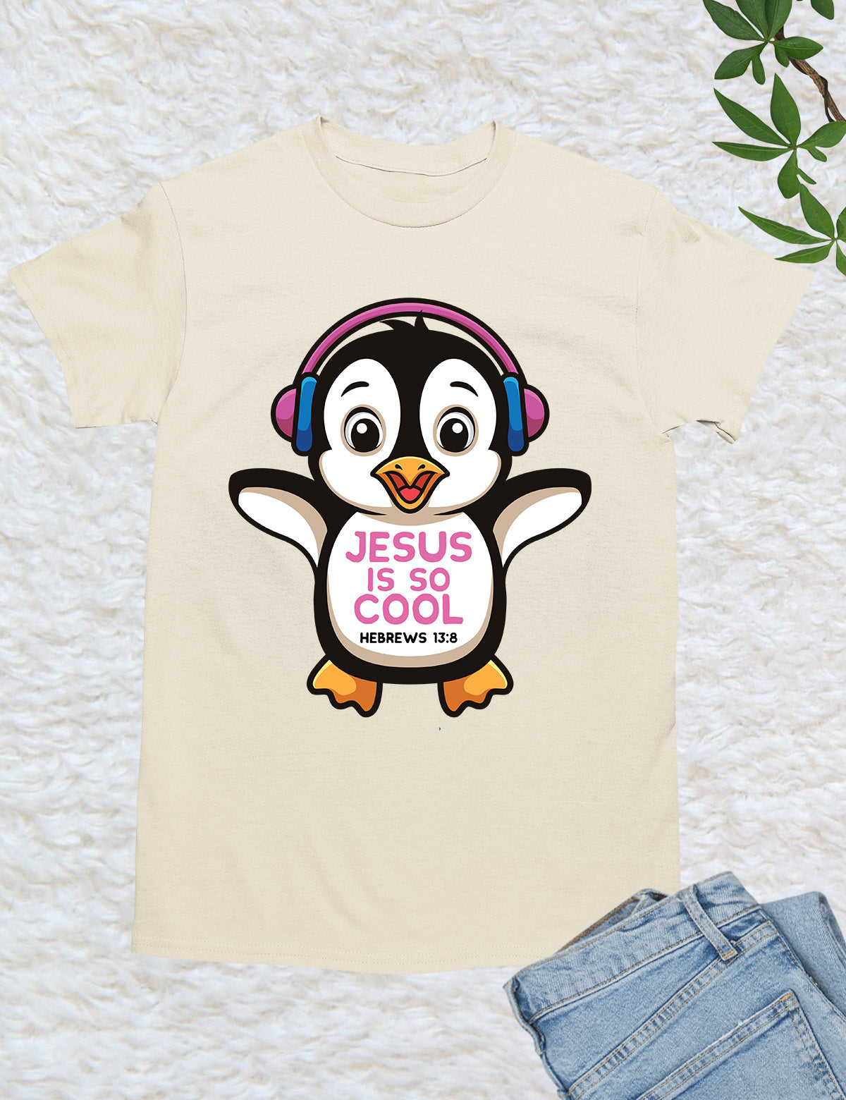 Penguin shirts Jesus is So Cool Hebrew Tees