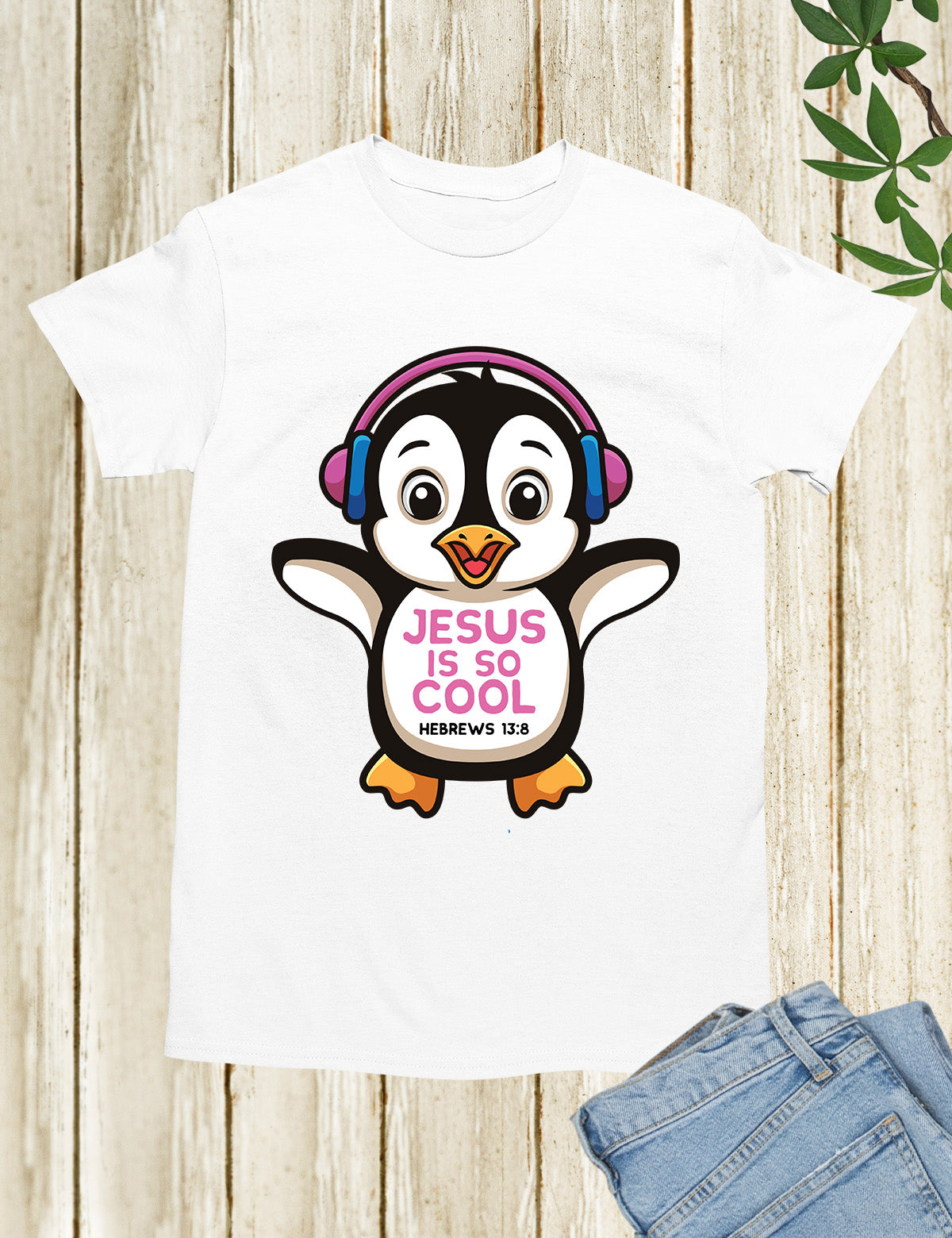 Penguin shirts Jesus is So Cool Hebrew Tees