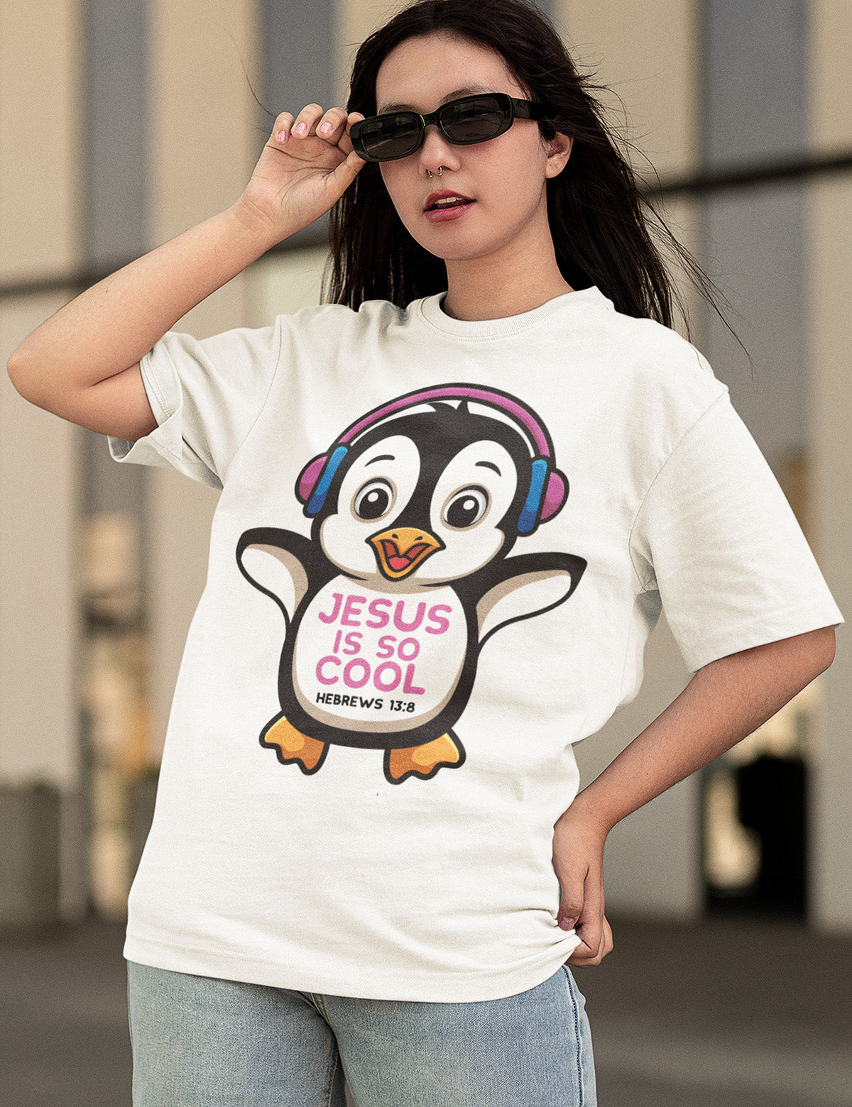 Penguin shirts Jesus is So Cool Hebrew Tees