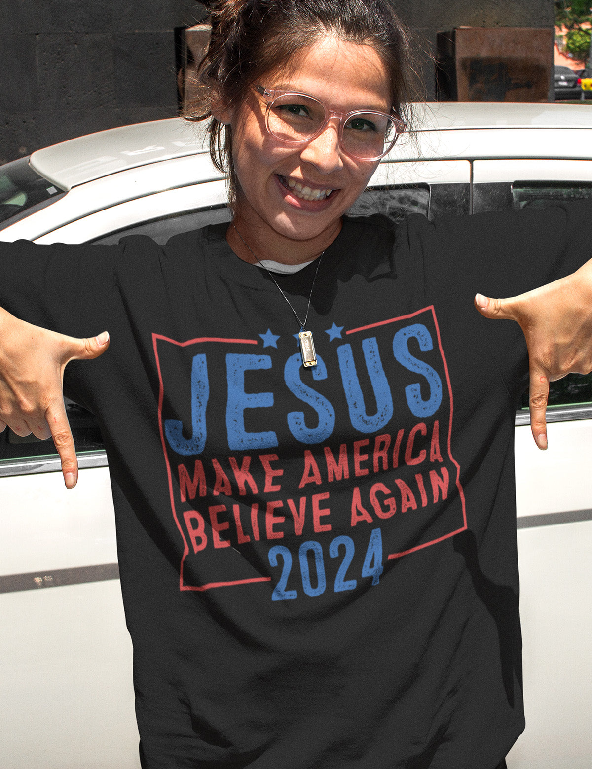 Jesus 2024 Make America Believe Again Sweatshirts