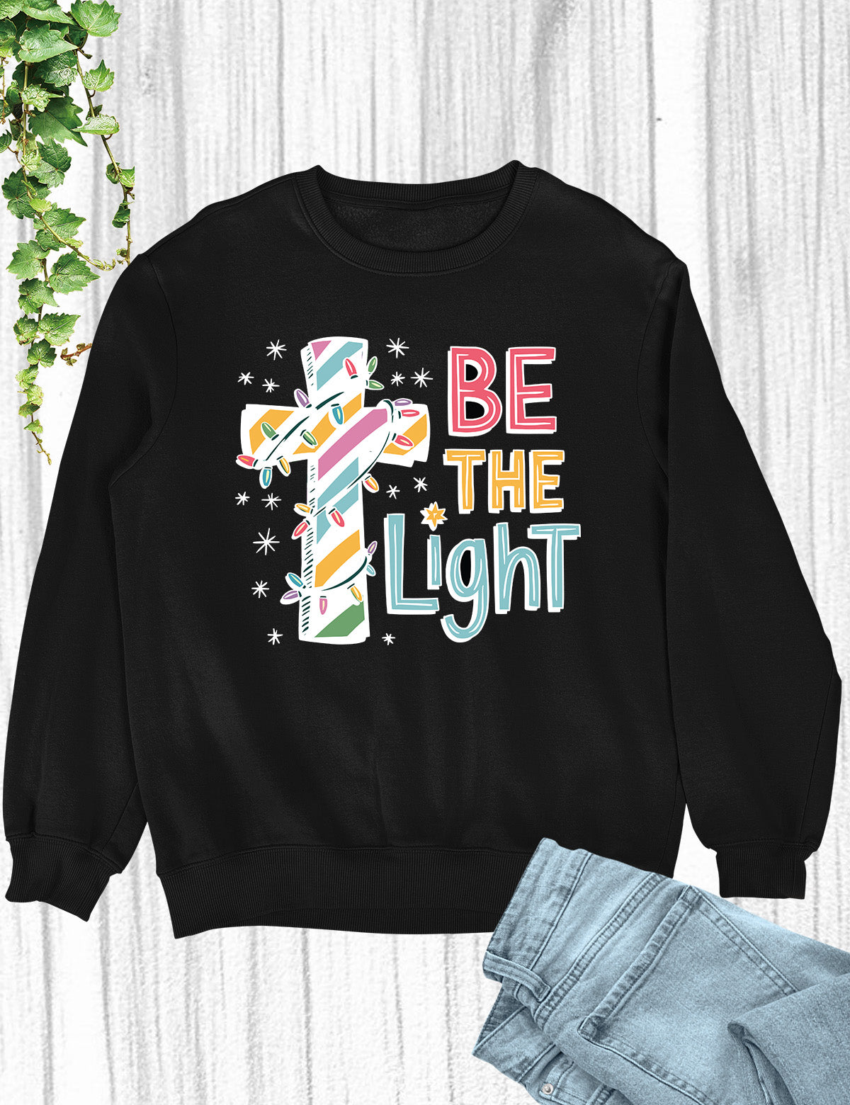 Religious Christmas T Shirts Be the Light