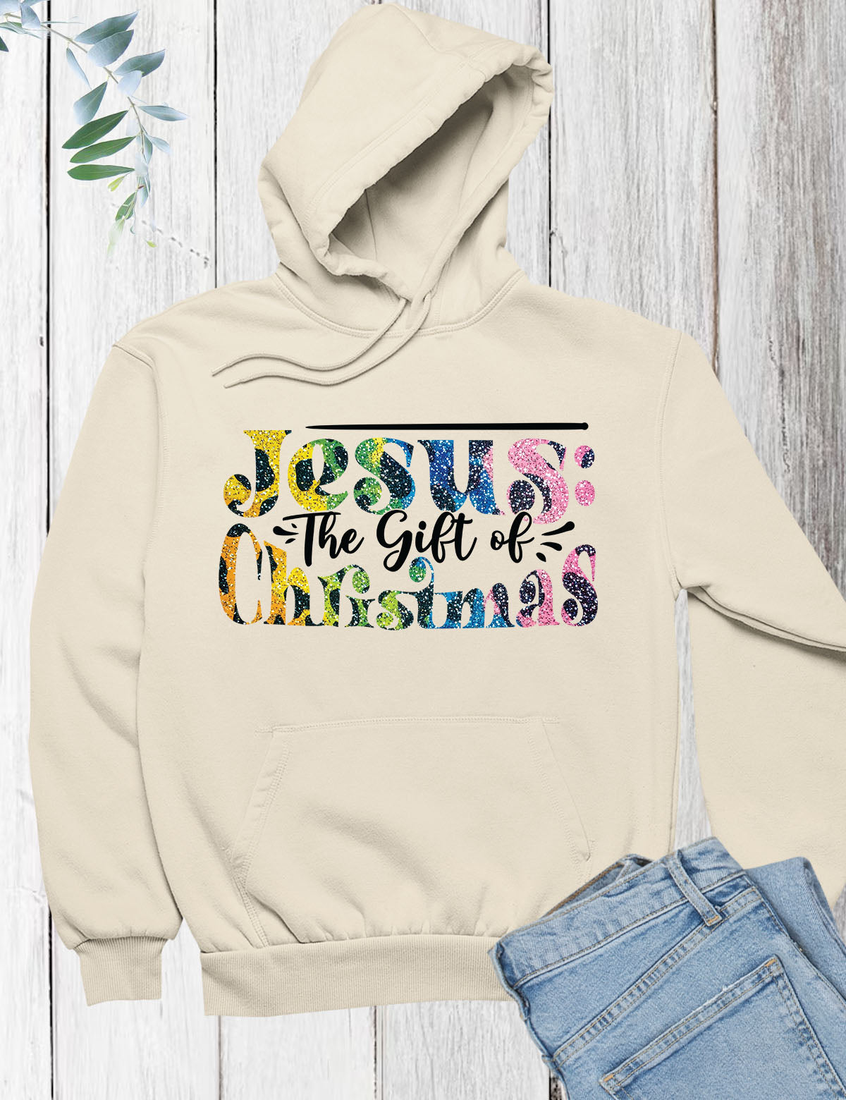 Religious Christmas Sweatshirts Jesus the Gift